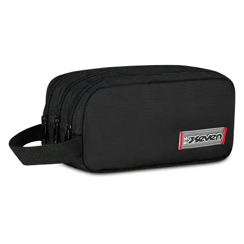 Freethink Unisex Bustina 3 Zip Jet Black