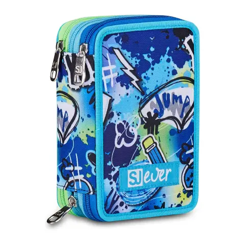 Astuccio 3 Zip SJ Gang Ever Cloudy Blue 45 Pezzi