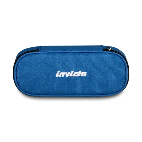 Pencil Bag Lip Plain Grs Baleine Blue