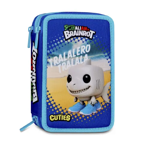 Astuccio 3 Zip Brainrot Tralalero Tralala Kit 44 Pezzi