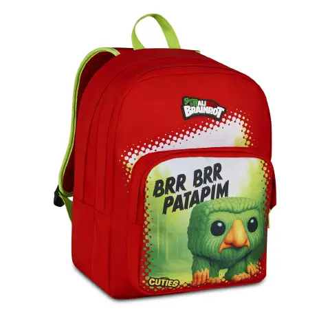 Zaino Scuola Brainrot Brr Brr Patapim 31L