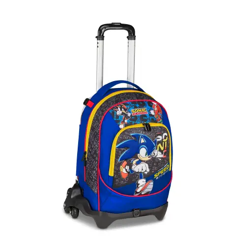 Sonic The Hedgehog Speed Zaino Trolley Jack-3wd+