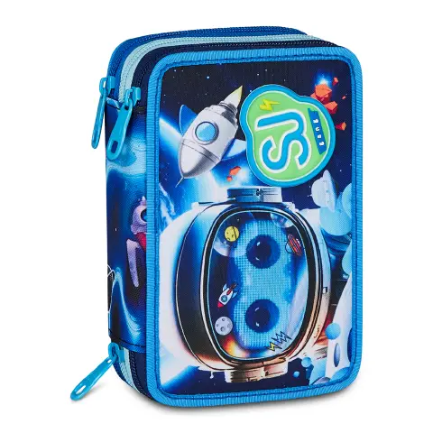 Astuccio Sj Gang Space Led Boy 3 Zip 45 Pezzi