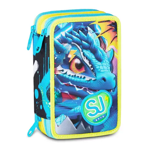 Astuccio Sj Gang Metal Dragon Boy 3 Zip 45 Pezzi