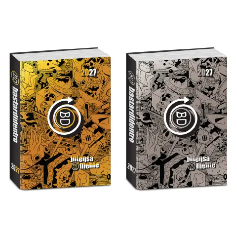 Bastardidentro Diario Std 16 Mesi Gold & Silver Agenda Intensamente