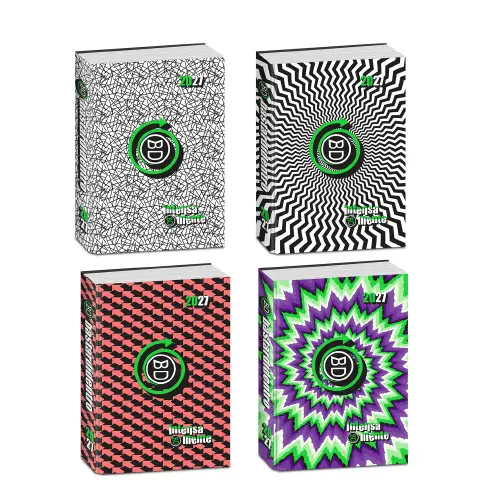 Bastardidentro Diario Pocket 16 Mesi Optical Agenda Intensamente