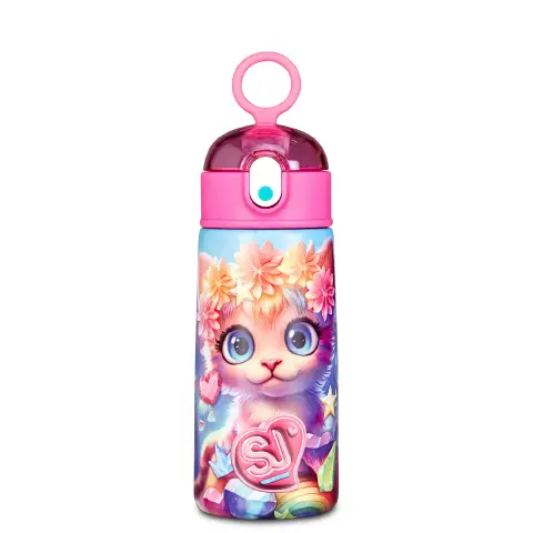 Sj Gang Borraccia con Cannuccia 460 ml Animali Variante 226