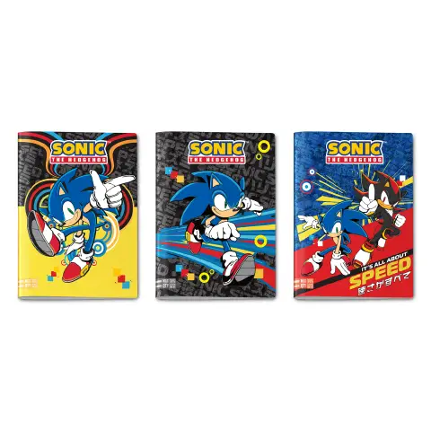 Sonic The Hedgehog Quaderno A4 Maxi 96/100 Rigatura a