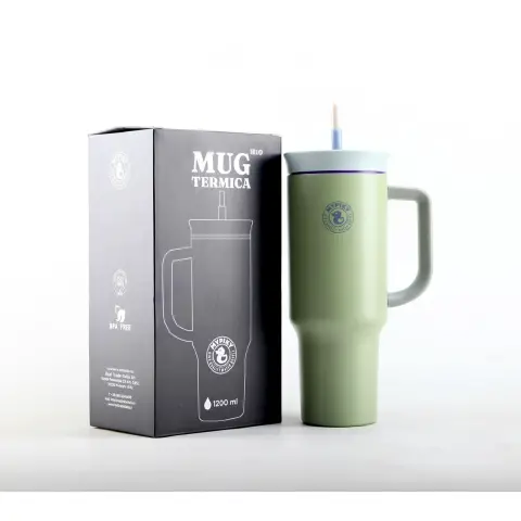Mug Termica Mypiky 1200 ml - Verde Salvia