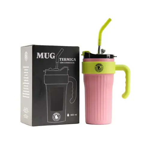 Mug Termica Mypiky 860 ml - Rosa