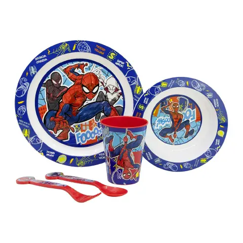 Spiderman Set 5 Pezzi Microonde