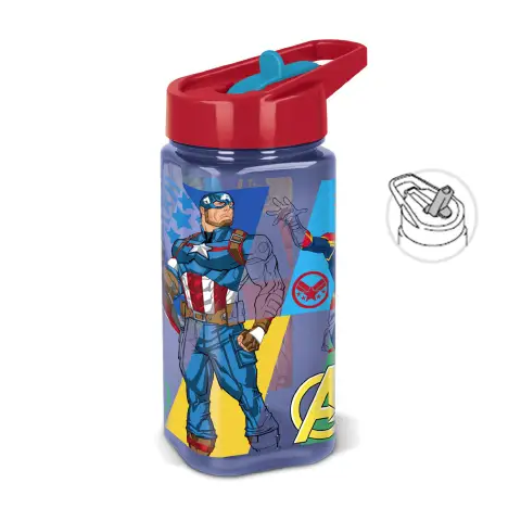 Avengers Borraccia Trasparente ml. 510