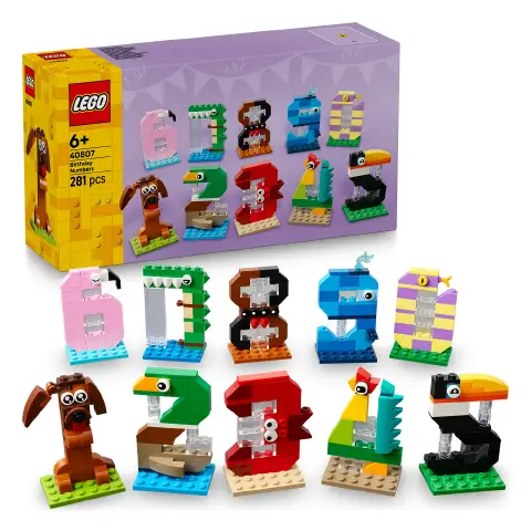 LEGO 40807 Numeri Compleanno Animali Educativi