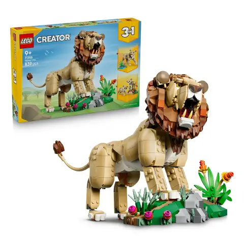 Lego Creator Animali Selvatici: Leone Maestoso 31386