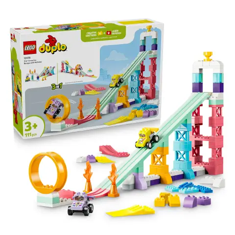 LEGO DUPLO 10478 Rampe 3 in 1 con Auto Educative