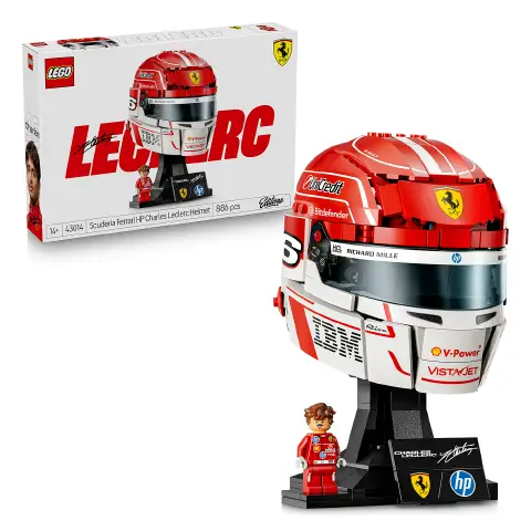 Lego Editions Casco di Charles Leclerc Scuderia Ferrari Hp 43014