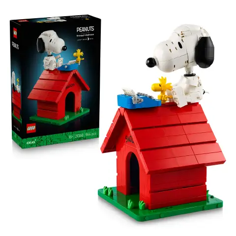 LEGO Ideas 21368 Cuccia Snoopy Peanuts Set da Collezione