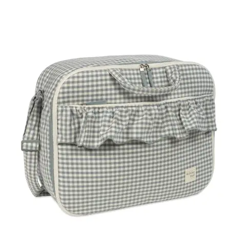 Valigia Maternità Praliné Vichy Matcha Walking Mum