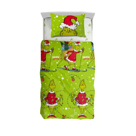 Copripiumino Parure 1 Piazza Grinch