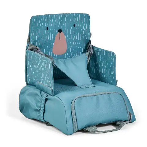 Seggiolone Da Viaggio Portatile Verde Convertibile a Zaino Orso Verde