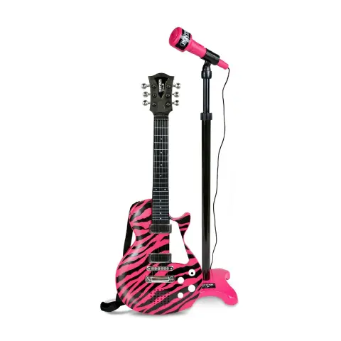 Chitarra Rock Con Microfono Da Palco
