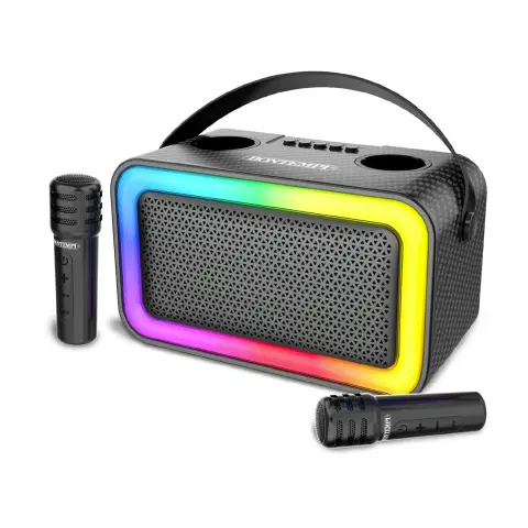 Cassa Acustica Wireless Con 2 Microfoni Senza Filo