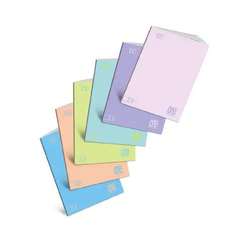 Quaderno Maxi One Color Pastel 100gr - Rigatura B - confezione 10 pz