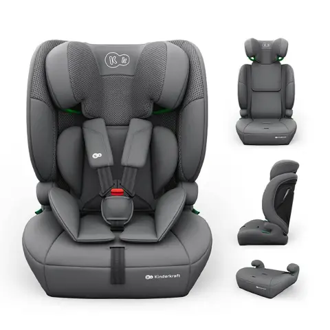 Seggiolino auto Kinderkraft Comfort Up 2 Plus I-Size Grey 76-150cm