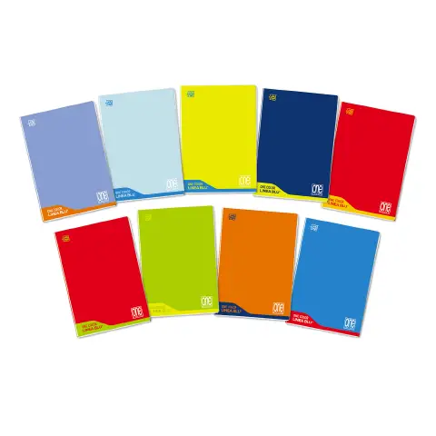 Quaderno Maxi One Color Linea Blu 100gr - Rigatura B - confezione 6 pz