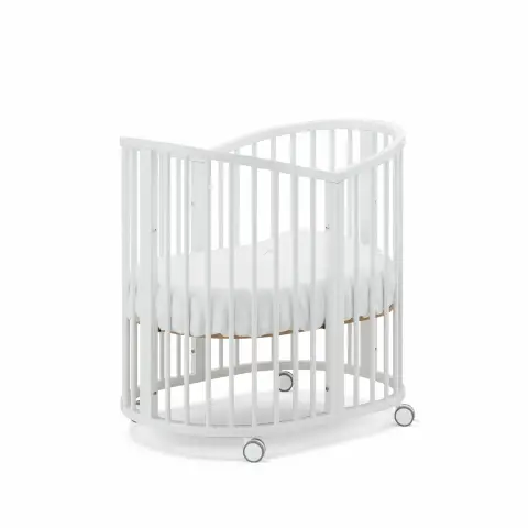 Lettino Evolutivo Forever 4 in 1 Culla Montessori Bianco-Naturale Erbesi