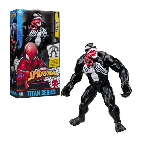 Spiderman Titan Hero Personaggio Articolato 30 Cm Venom
