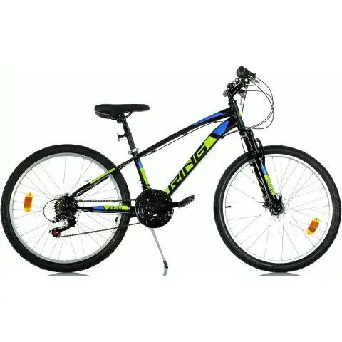 Bicicletta 24"  MTB Ring 24” Shimano 18V Nero Verde Blu