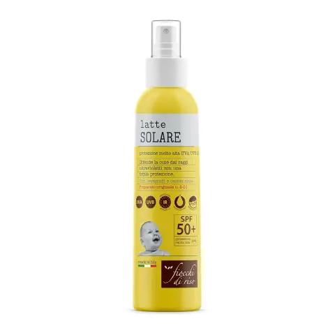 Latte Solare Fiocchi di Riso 50+ 140ml - Protezione Alta