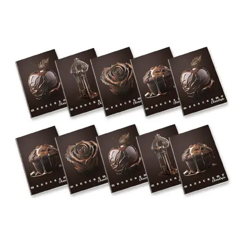 Quaderno Maxi Pigna Monocromo Chocolate - 72 Pagine - Rigatura 5 M - confezione 10 pz
