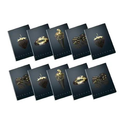 Quaderno Maxi Pigna Monocromo Gold - 72 Pagine - Rigatura 1R - confezione 10 pz