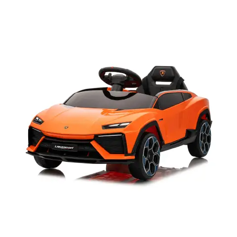 Lamborghini Lanzador Elettrica 12V - Batteria Litio, Doppio Motore e Bluetooth - Arancio