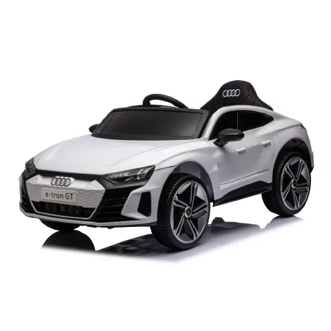Audi E-tron GT Elettrica 12V - Batteria Litio, Doppio Motore e Bluetooth - Bianca