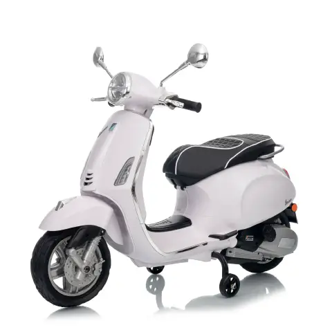 Vespa Piaggio Elettrica 8V - Batteria al Litio, Bluetooth e Luci LED - Bianca
