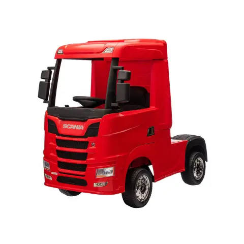 Camion Scania R Series 24V Elettrico - 4 Motori, Doppia Batteria al Litio e Telecomando - Rosso