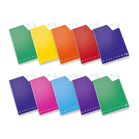 Quaderno Maxi Pigna Monocromo DSA - Rigatura QR Quadretto 5 mm E Righe - confezione 10 pz