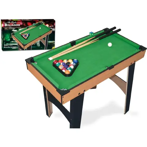 Mini Tavolo da Biliardo Classico con Vere Palle e Stecche