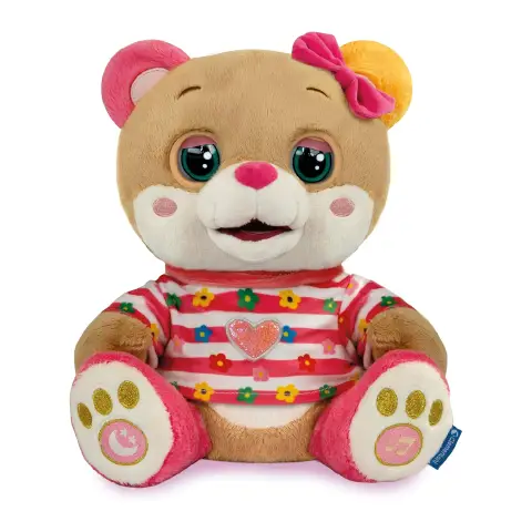 Clementoni Baby Dolce Milly, Orsacchiotto Interattivo con Storie 12+ Mesi