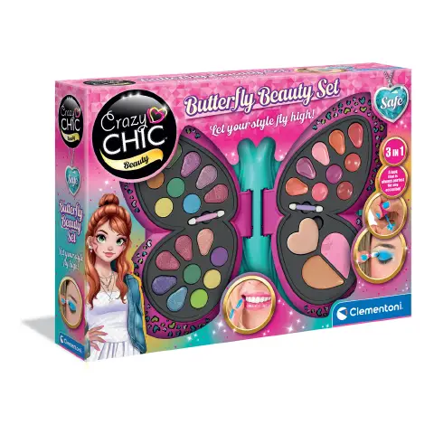 Crazy Chic Butterfly Beauty Set Palette A Tema Farfalla