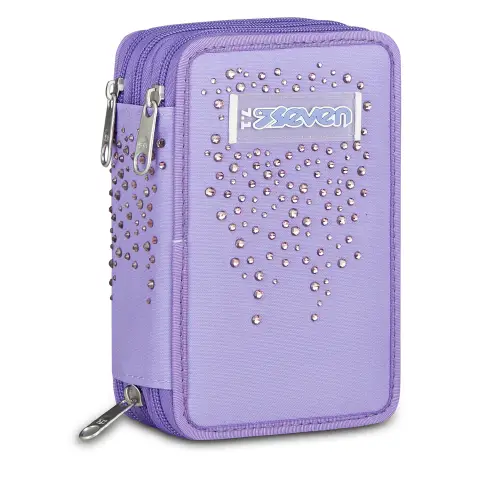 Astuccio Seven 3 Zip Glitzycute Completo 45 Pezzi Variante 3e2