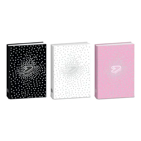 Diario Seven Glitzycute Datato 12 Mesi Standard con Strass