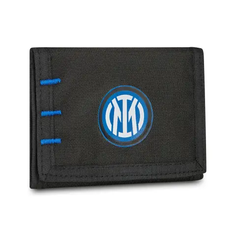 Portafoglio Inter Seven con Velcro Zip e Scomparti Interni