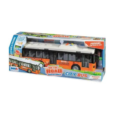 City Bus Frizione Con Luci E Suoni