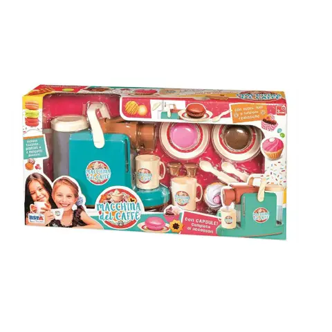 Playset Macchina Caffe Con Capsule Tazzine
