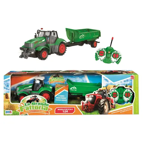 Trattore Radiocomandato Carro Agricolo Scala 1:24