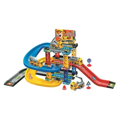 Garage Motorcast  Con 2 Automezzi Die Cast